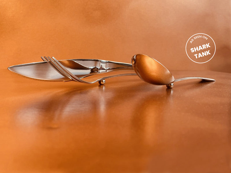 iFork - Set of 3 Stainless Steel Cutlery Flatware Collection - handcrafted 6 pieces