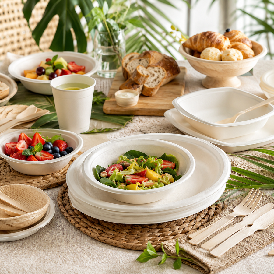 Eco Hosting: How Sugarcane Bagasse and Corn Husk Are Transforming the Sustainable Table