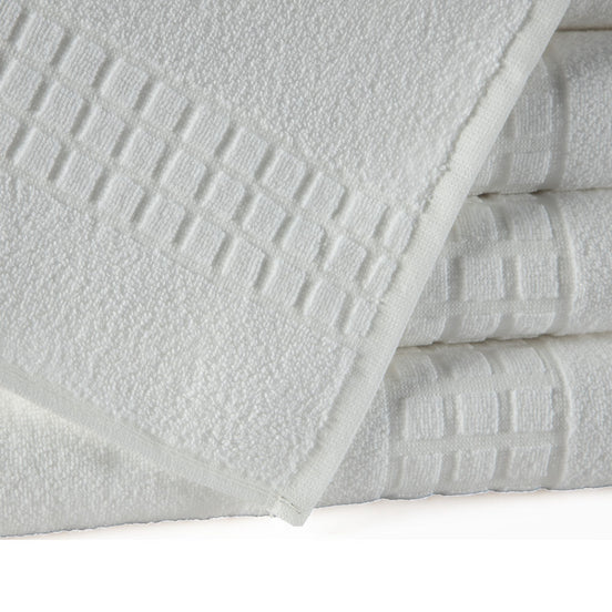 City Professional Bath Towel White 55.1 x 27.6 in – 410 GSM Cotton Blend for Hospitality