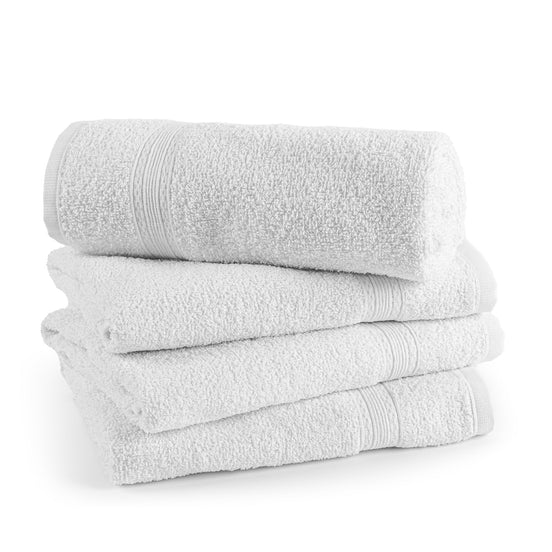 Set of 4 Professional Salon Towels 17.7 x 35.4 in – 100% Cotton 330 GSM Durable Hairdresser Towels