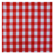 Charlo's Synthetic Cloth Napkins Set of 4 Plaid Red 16