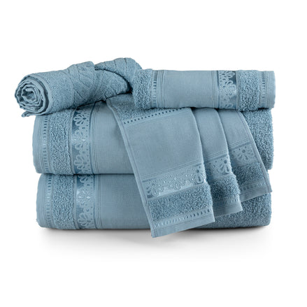 5-Piece Cotton Towel Set Atelier – Embroidery Ready Bath, Hand & Bath Mat 400 GSM