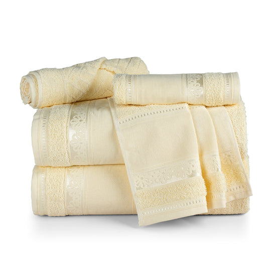 5-Piece Cotton Towel Set Atelier – Embroidery Ready Bath, Hand & Bath Mat 400 GSM