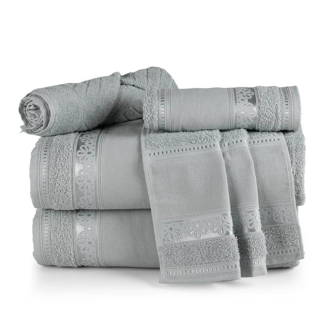 5-Piece Cotton Towel Set Atelier – Embroidery Ready Bath, Hand & Bath Mat 400 GSM
