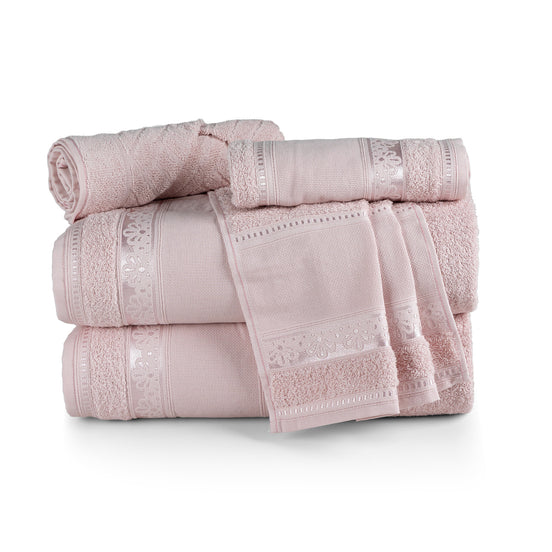 5-Piece Cotton Towel Set Atelier – Embroidery Ready Bath, Hand & Bath Mat 400 GSM