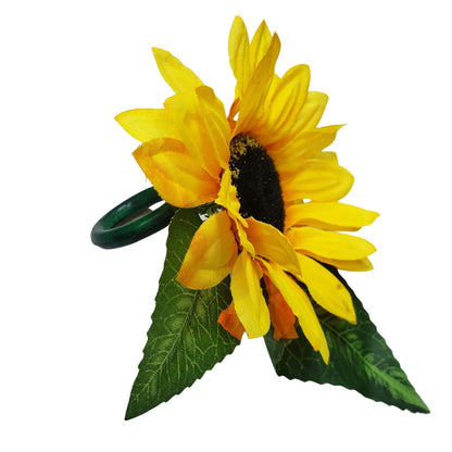 Maison Charlô | Wholesale Set of 10 Sunflower Napkin Rings for party, wedding, shopkeeper, birthday, restaurant