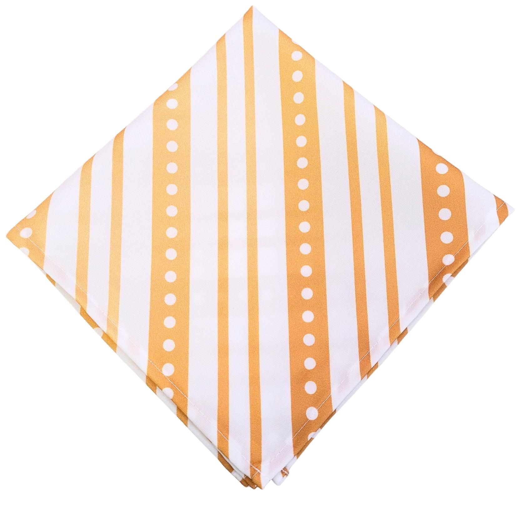 Charlo's Cloth Napkins Set of 4 Christmas Striped 16