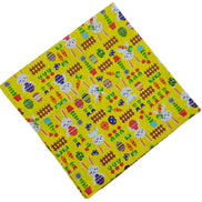Guardanapos de Pano de Algodão Amarelo Páscoa Charlo Coelhinho da Páscoa Alegre 38x38cm