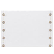 Charlo’s Set of 4 Rectangular Placemats Life White 18