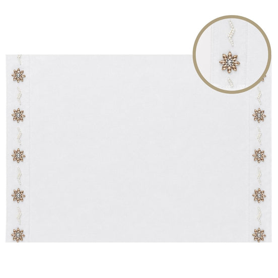 Charlo’s Set of 4 Rectangular Placemats Life White 18" x 12"