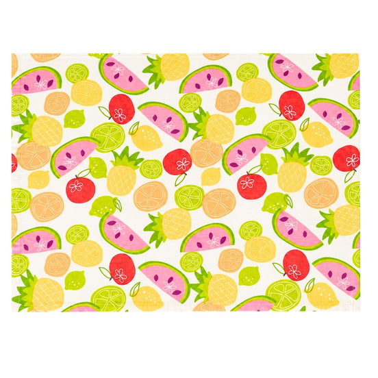 Charlo’s Set of 4 Rectangular Placemats Fruits 18" x 12"