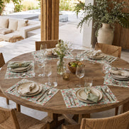 Charlo’s Set of 4 Rectangular Placemats Green Garden Floral 18