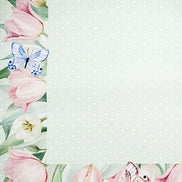 Charlo's Set of 4 Green Polka Dot Waterproof Rectangular Placemats Easter 17