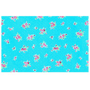 Charlo's Set of 4 Rectangular Placemats Spring Turquoise and Pink 18