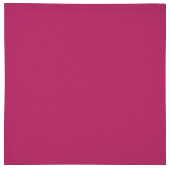 Charlo's Set of 4 Pink Fucsia 100% Cotton Solid Cloth Napkins 15" by 15" Washable Reusable