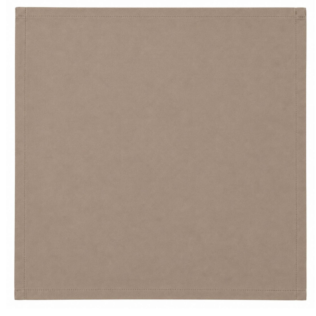 Charlo's Set of 4 Beige Dark 100% Cotton Solid Cloth Napkins 15" by 15" Washable Reusable