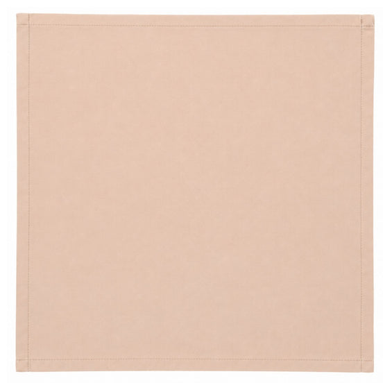 Charlo's Set of 4 Nude Pink 100% Cotton Solid Cloth Napkins 15" by 15" Washable Reusable