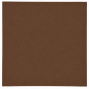 Charlo's Set of 4 Brown 100% Cotton Solid Cloth Napkins 15