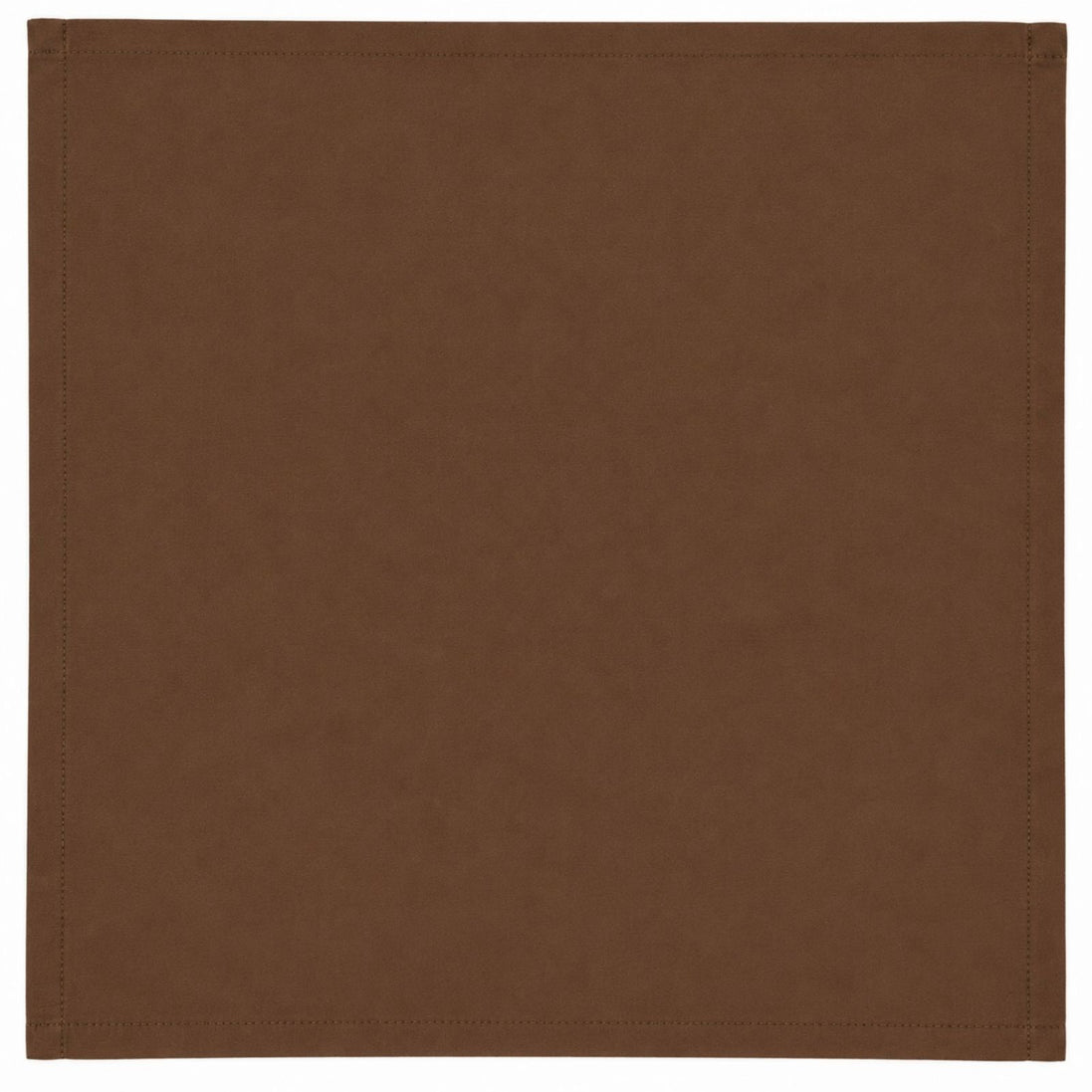 Charlo's Set of 4 Brown 100% Cotton Solid Cloth Napkins 15" by 15" Washable Reusable