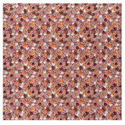 Charlo's Set of 4 Orange 100% Cotton Floral Cerrado Cloth Napkins 15
