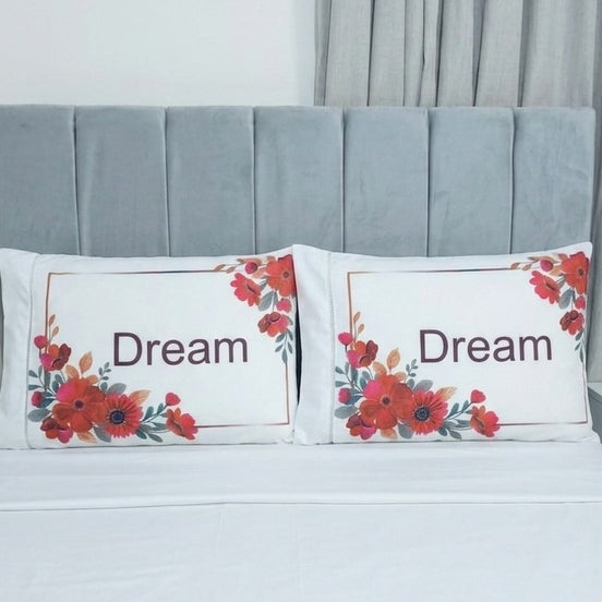 Maison Charlo Sonata Microfiber Pillowcase Set – Dream Print – 2 Pieces