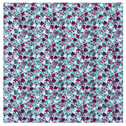 Charlo's Set of 4 Turquoise Blue 100% Cotton Floral Cerrado Cloth Napkins 15