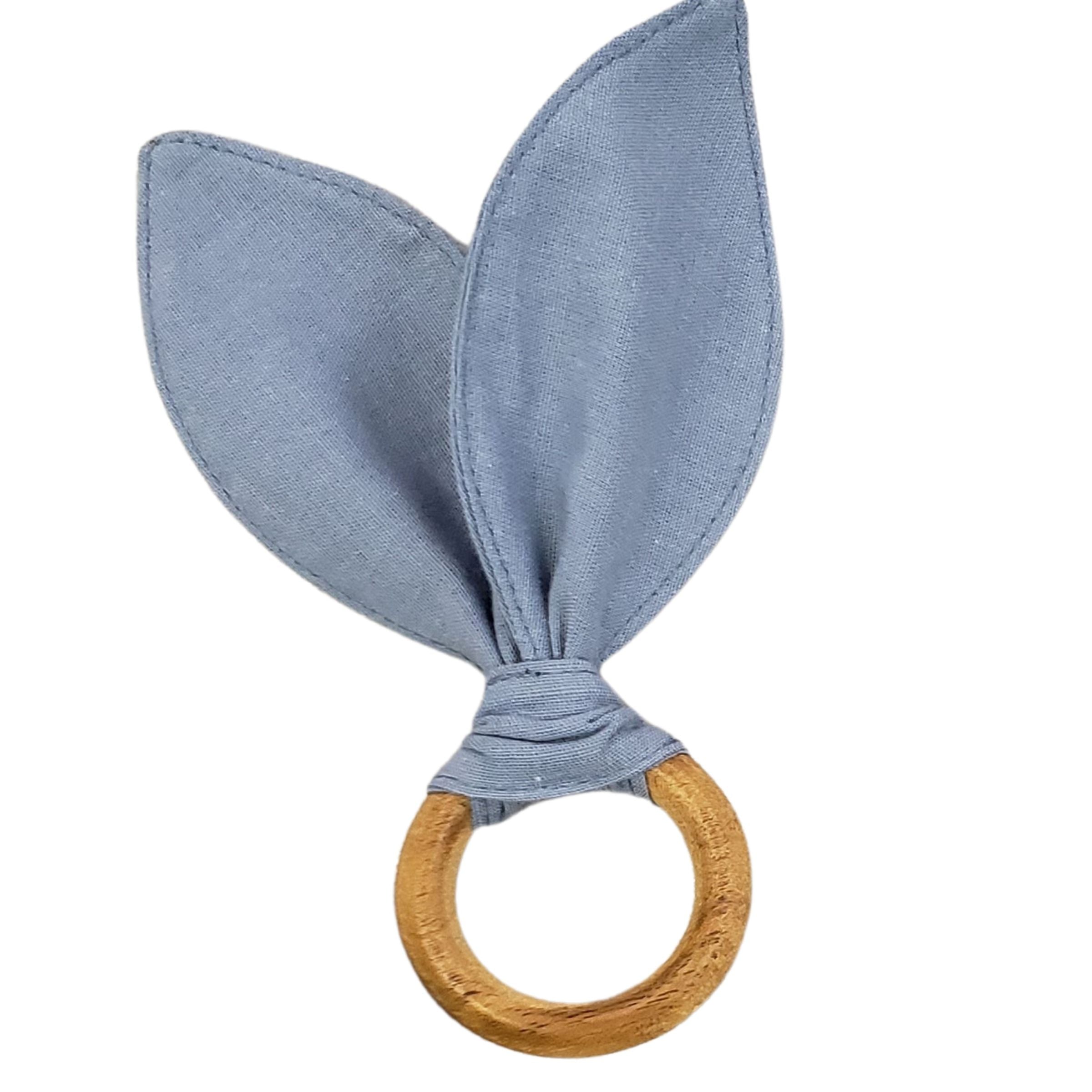 Maison Charlo | Anéis de Guardanapo Orelhas de Coelhinho Azul Turquesa Conjunto de 4 para Páscoa | Decoração de Mesa de Jantar
