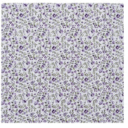 Charlo's Set of 4 Purple 100% Cotton Floral Cloth Napkins 15