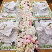 Set of 4 Waterproof Rectangular Placemats Easter 17
