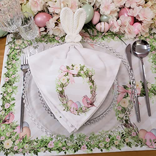 Set of 4 Waterproof Rectangular Placemats Easter 17