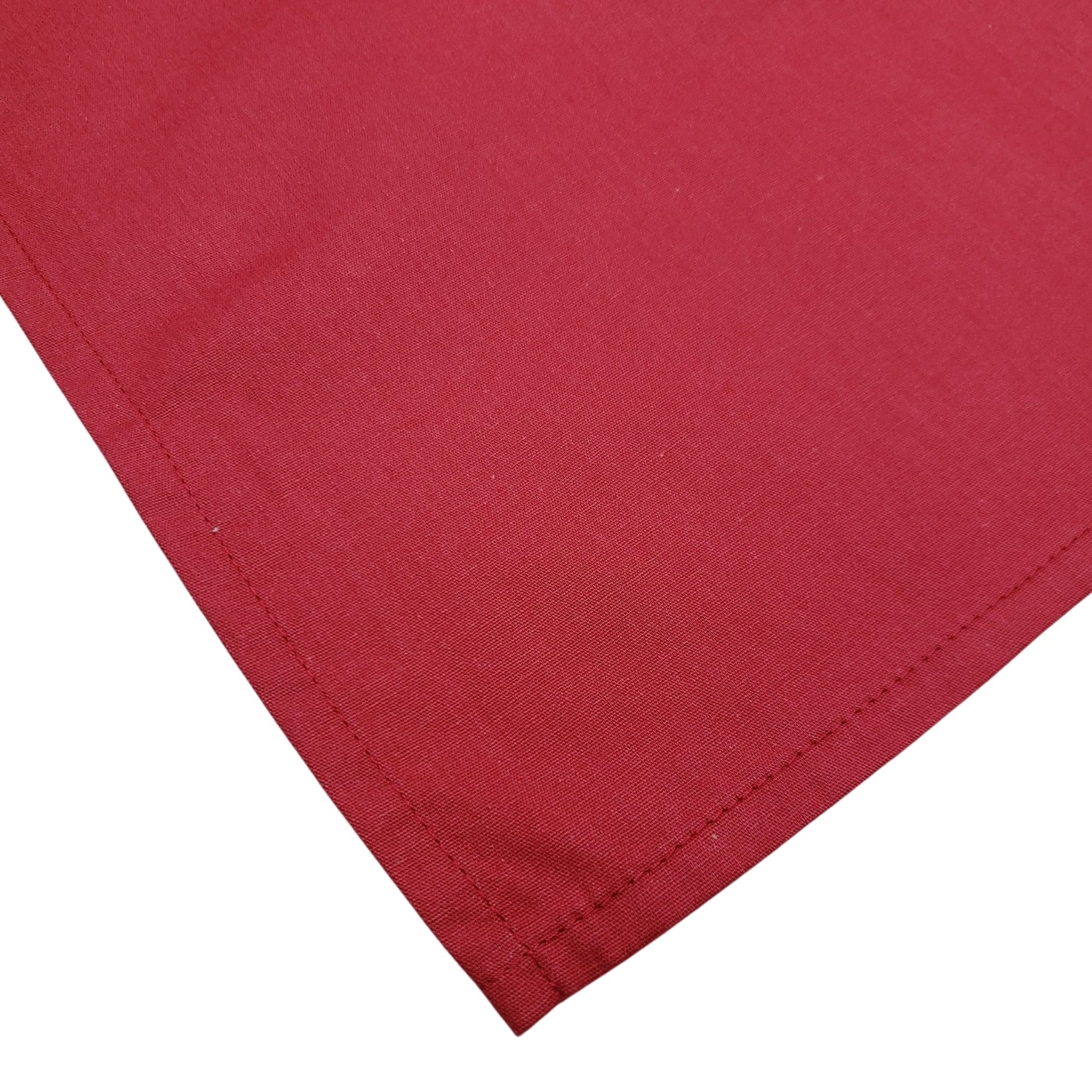 Charlo's Set of 4 100% Red Christmas Solid Cotton Cloth Napkins 18