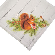 Charlo's Cloth Napkins Set of 4 Christmas Squirrel 16