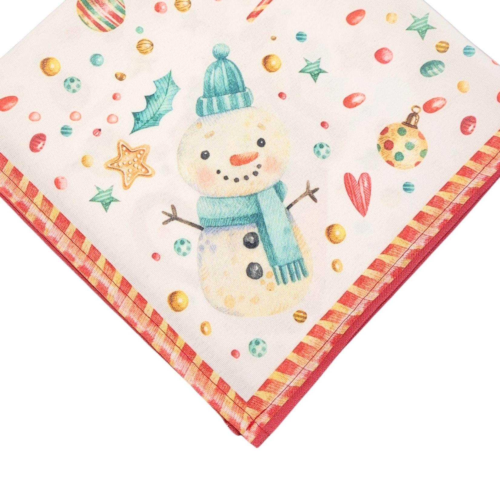 Charlo's Cloth Napkins Set of 4 Christmas Candy 16