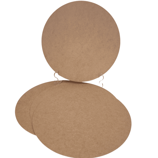 4 Pack 14 Inch Wood Circles for Cover Cloth Placemat