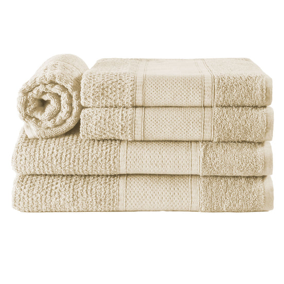 5-Piece Cotton Towel Set Noblesse – Bath, Hand & Bath Mat Soft Absorbent Premium Design