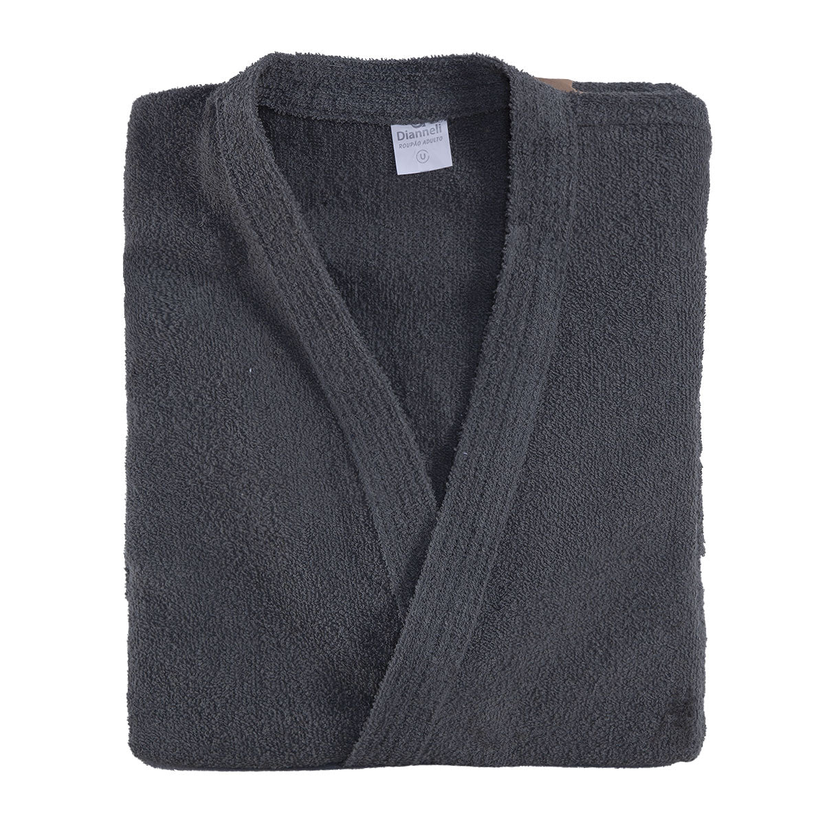 Adult Terry Cotton Bathrobe 39.4 x 21.3 in – 100% Cotton Soft Absorbent Robe One Size