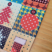 Set of 4 Placemats Christmas Patchwork Cloth Waterproof 17