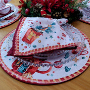 Charlo's Cloth Napkins Set of 4 Christmas Candy 16
