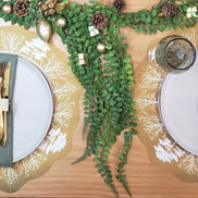 Maison Charlô - Set of 4 Waterproof Placemats Christmas Reindeer Gold
