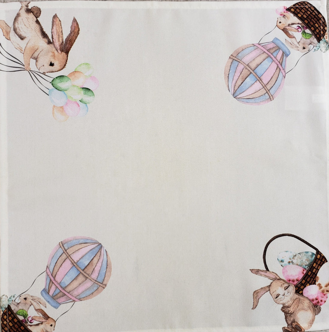 Charlo's Easter Cloth Napkins Easter Happy Garden Reusable Napkins Soft Durable