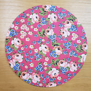 Charlo's Jogo com 4 Capas para Sousplats Redondos 35,56 cm Diâmetro Litle Pink Flower Charlo