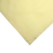 Charlo's Set of 4 Yellow 100% Cotton Solid Cloth Napkins 15