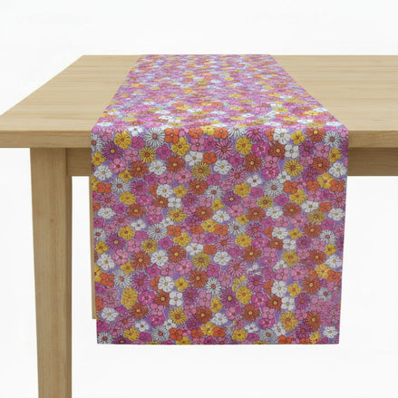 Charlo's Cotton Floral Table Runner by Brunet 18" x 59"