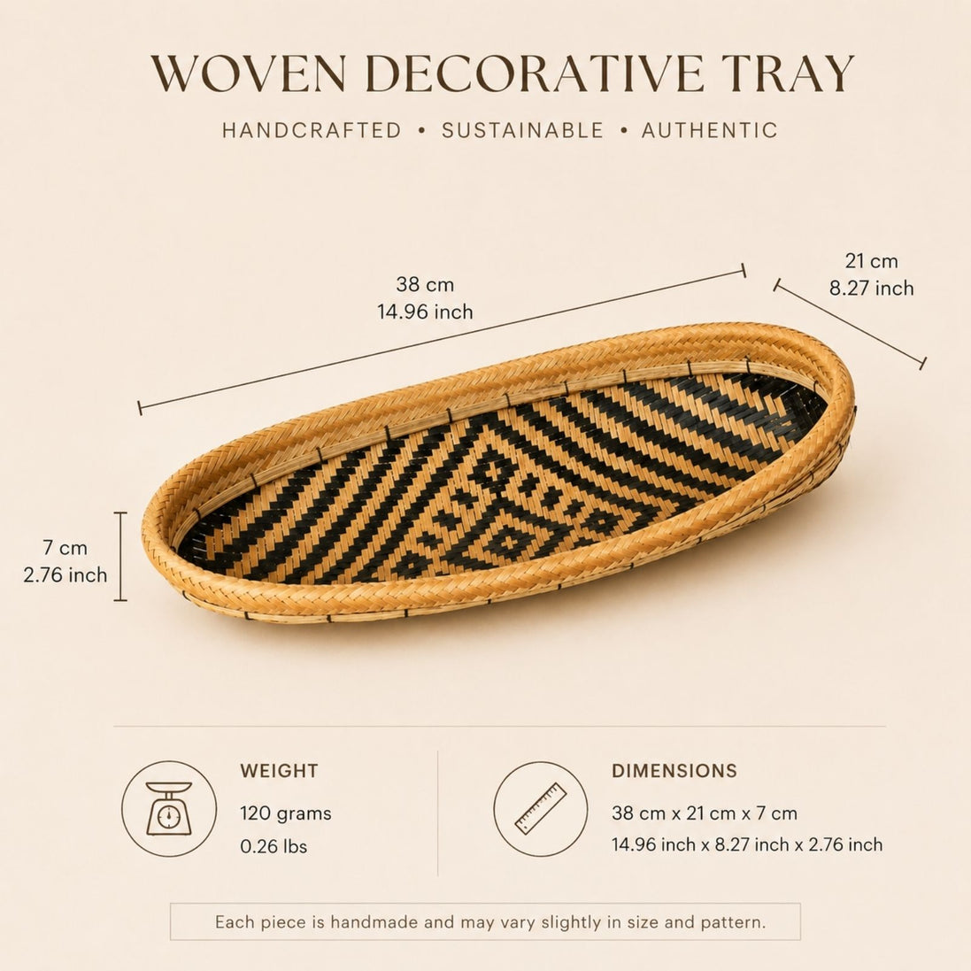 Brazilian Indigenous Art | Baniwa Handwoven Decorative Tray