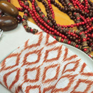BIOJoias Decoração de Mesa de Fazenda Colar Decorativo de Mesa Açaí de Coco Feito à Mão para Sala de Estar, Quarto, Entrada