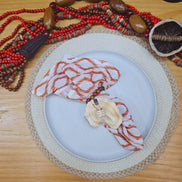 BIOJoias Decoração de Mesa de Fazenda Colar Decorativo de Mesa Açaí de Coco Feito à Mão para Sala de Estar, Quarto, Entrada