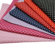 Charlo's Set of 4 Navy Blue Polka Dot 100% Cotton Cloth Napkins 15