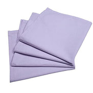 Charlo's Set of 4 Lilac 100% Cotton Solid Cloth Napkins 15