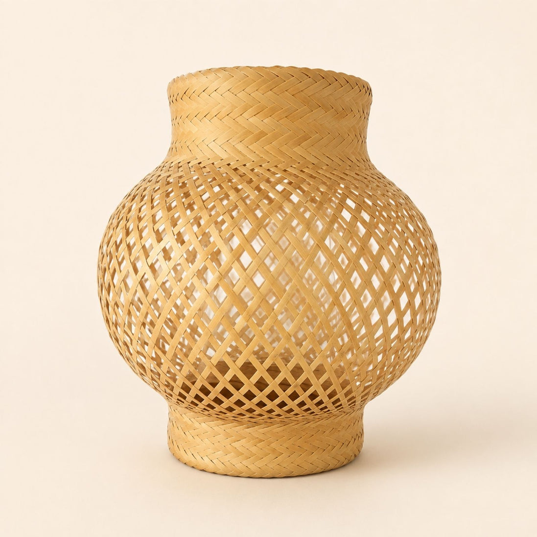 Brazilian Indigenous Art | Handwoven Natural Fiber Ceiling light