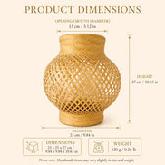 Brazilian Indigenous Art | Handwoven Natural Fiber Ceiling light